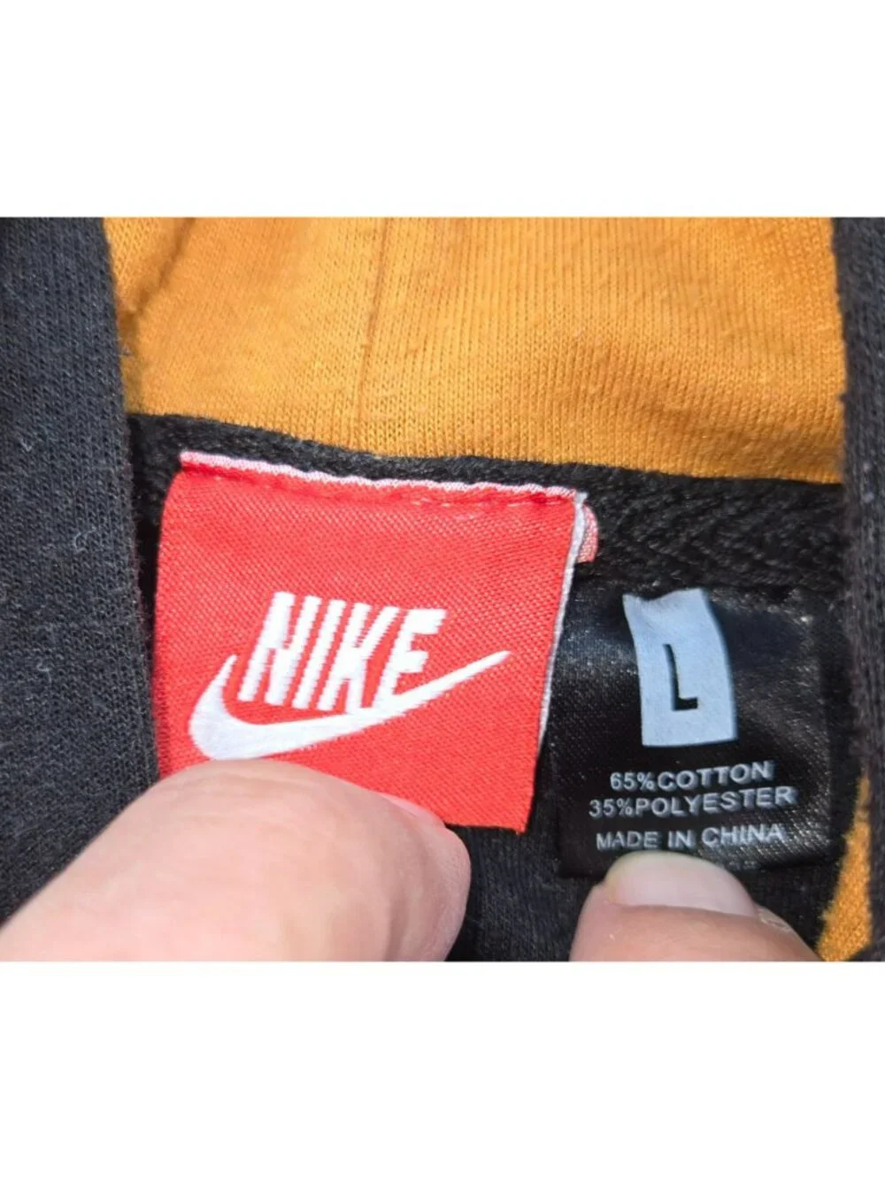 Nike Full-Zip Colorblock Hoodie Large Y2K